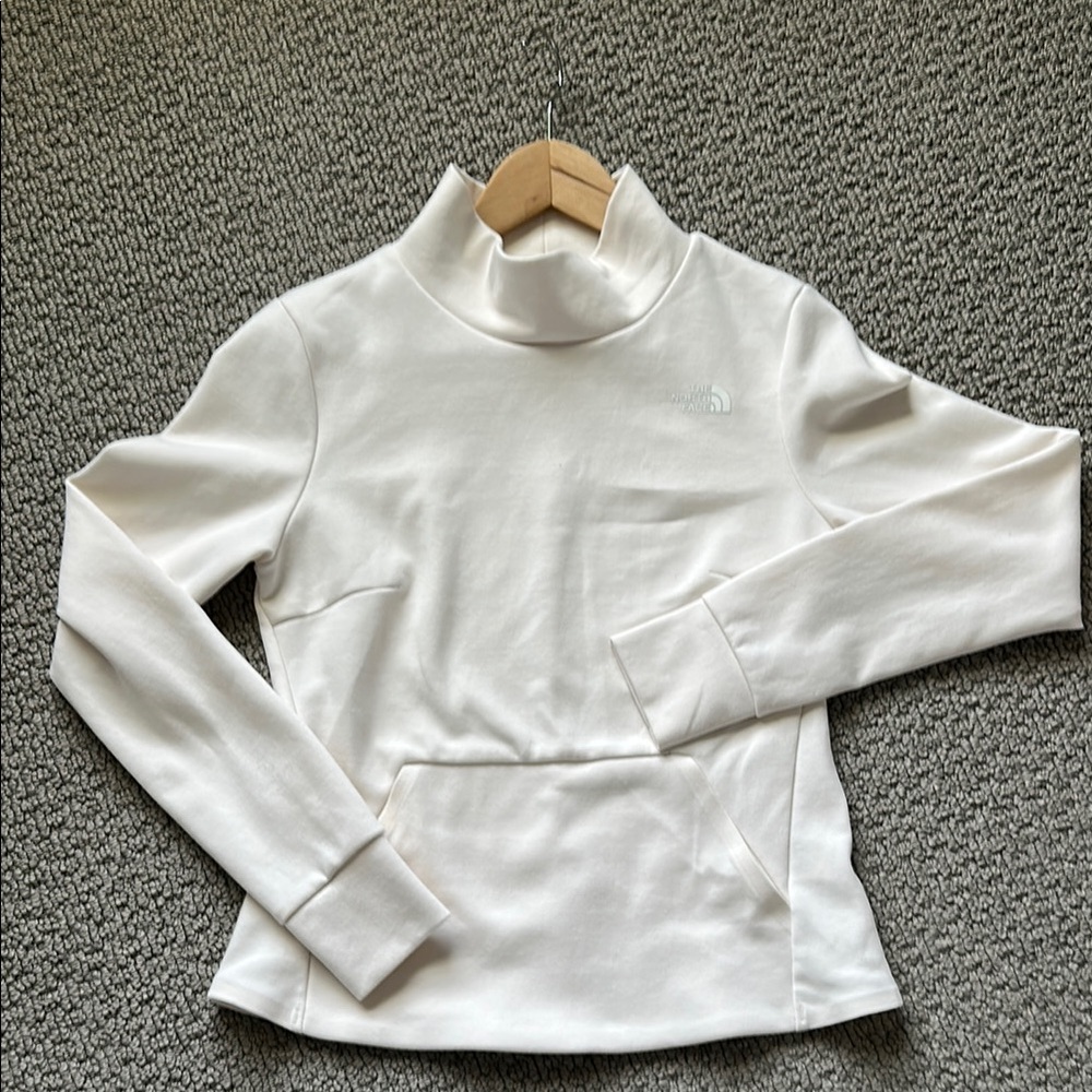 The North Face city standard double knit funnel neck sweater top